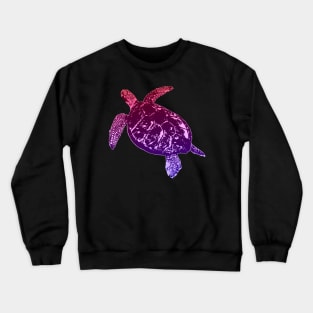 Purple Sea Turtle Crewneck Sweatshirt